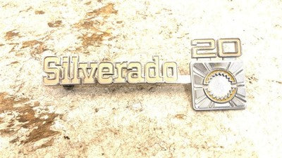 1977 Chevy K20 Silverado Fender Emblems Badges Pair Set Oem