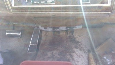 1985 Olds 88 Lower Dash Under Column Knee Bolster Trim Panel Oem Tan