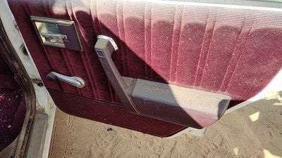 1987 Olds Ciera Passenger Right Rear Door Trim Panel With Switches Back Red
