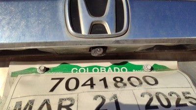 2009-2011 Honda Pilot Rear Backup Camera View With Chrome License Plate Trim Oem
