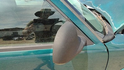 1995-1997 S10 Blazer Passenger Right Side Mirror Door Mounted Oem 17801666