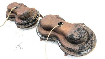 1958 Chevy 300 Driver Left Passenger Right Headlight Assembly Set Oem Bucket
