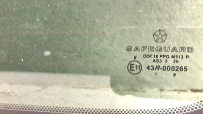 2002-2007 Jeep Liberty Driver Left Rear Quarter Glass Back Side Window Oem