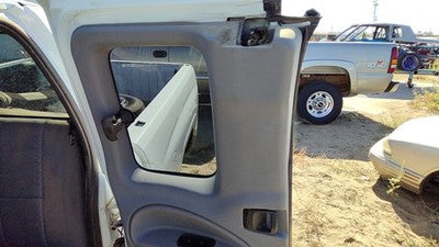 1998-2001 Ram 1500 Driver Left Rear Door Trim Panel With Switches Back Gray