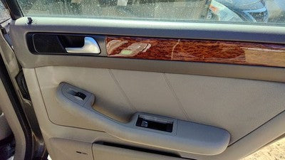 2002-2004 Audi A6 Passenger Right Rear Door Trim Panel With Switches Back Tan