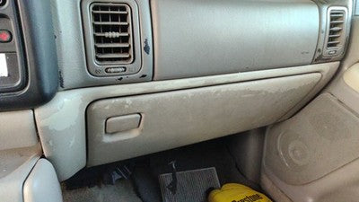 00-02 Chevy Suburban Glove Box Assembly Complete Door With Latch 922 Light Gray