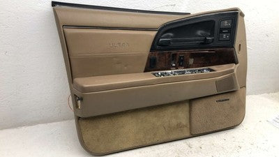 92 Buick Park Ave Ultra Driver Left Front Door Trim Panel With Master Switch Tan