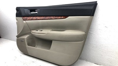 11-14 Legacy Outback Passenger Right Front Door Trim Panel With Switches Ivory