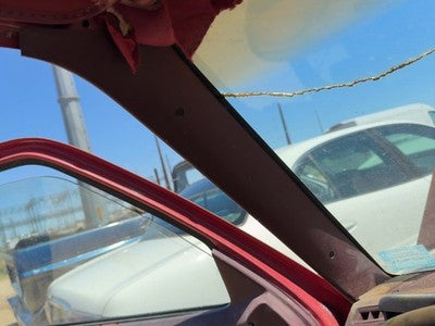 1990 Chevy S10 Pickup Driver Left A Pillar Trim Windshield Post Panel Oem Red