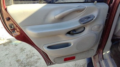 97-99 Expedition Driver Left Rear Inside Door Trim Panel With Switches Back Gray