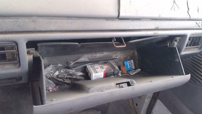 1996 Ford F450 Glove Box Assembly Complete Door With Latch Oem Gray