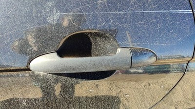 04-09 4dr Kia Spectra Driver Left Rear Outside Door Handle Back Eb Black 4 Door