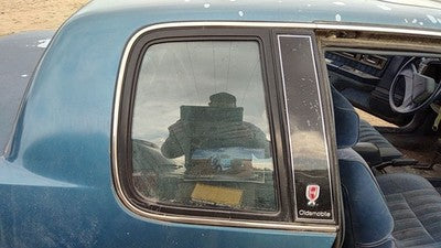 86-91 Cutlass Calais Passenger Right Rear Quarter Glass Back Side Window 2 Door