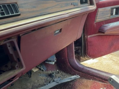 1987 Buick Park Ave Glove Box Assembly Complete Door With Latch Oem Red
