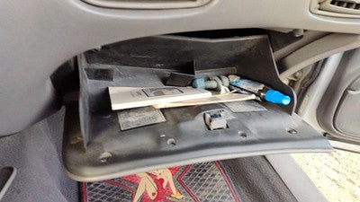 1997 Ford Taurus Glove Box Assembly Complete Door With Latch Oem Gray