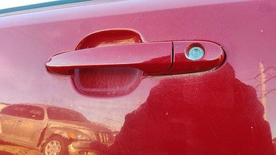 2007-2010 Chevy Cobalt Driver Left Front Outside Door Handle Oem 74U Victory Red