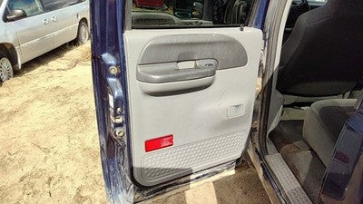 02-04 F350 Powerstroke Driver Left Rear Door Trim Panel With Switches Back Gray