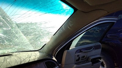 2003 Lincoln Town Car Passenger Right A Pillar Trim Windshield Post Panel Gray