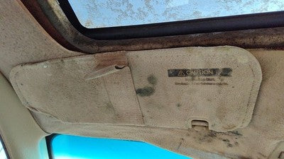 1993 Saturn Sc2 Coupe Driver Left Sun Visor Oem Tan