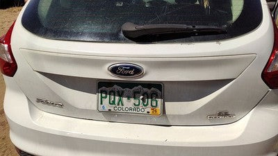 14 Focus Ford Focus License Plate Trim Surround Panel Tail Trunk Finish White Yz