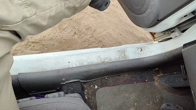 2002 Kia Rio Driver Left Lower Kick Trim Panel Oem Gray