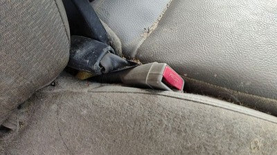 03-05 Ram 2500 Passenger Front Seat Belt Buckle Receiver Regular Cab Taupe L5