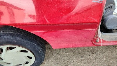 1995 Ford Aspire Passenger Right Rear Moulding On Quarter Panel Oem Red