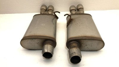 2006-2008 Buick Lucerne Magnaflow Muffler Pair Stainless With Dual Tips 2.5In