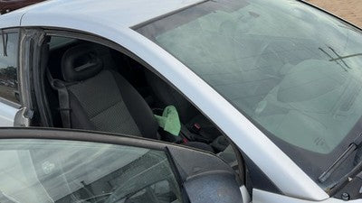 2007 Saturn Ion Passenger Right Front Moulding On A Pillar Oem Silver 13U