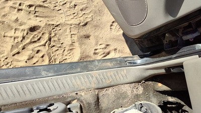 2003 Chevy Trail Blazer Driver Left Lower Kick Trim Panel Oem Gray 95D