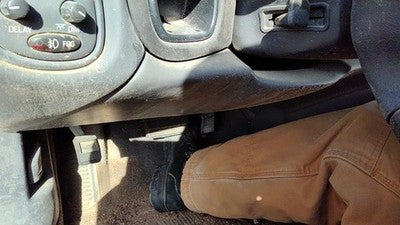 00-05 Bonneville Lower Dash Under Column Knee Bolster Trim Panel Pewter 932