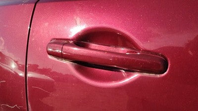 04-12 Mitsubishi Galant Passenger Right Rear Outside Door Handle P06 Ultra Red