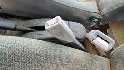 1995 Ford Aspire Driver Left Front Seat Belt Buckle Receiver Oem Gray