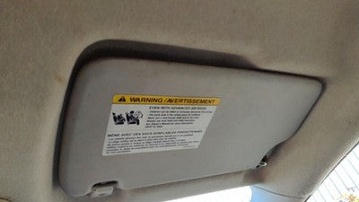 2011-2019 Ford Fiesta Passenger Right Sun Visor Oem Be8z5404104bb