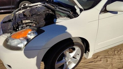 2007-2012 Nissan Altima Driver Left Front Fender Oem White Qx3 63101Zn55a