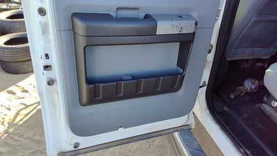 2011-2016 Ford F250 Driver Left Rear Door Trim Panel With Switches Back Gray 3S