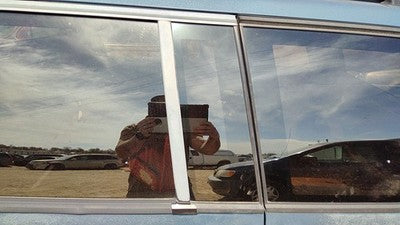 91-94 S10 Blazer Driver Left Rear Vent Window Back Door Glass With Frame Oem