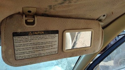 1993 Saturn Sc2 Coupe Passenger Right Sun Visor Oem Tan