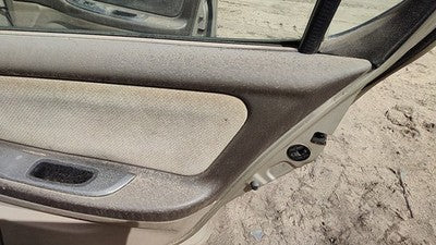 00-01 Nissan Maxima Passenger Right Rear Door Trim Panel With Switches Back Tan