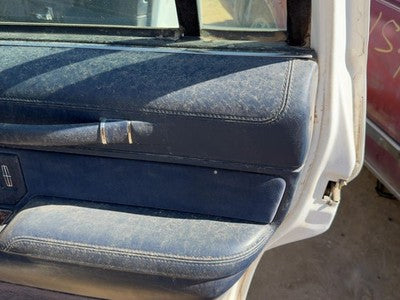 94 Town Car Passenger Right Rear Door Trim Panel With Switches Back Blue Dp