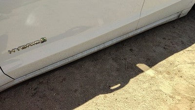 13-20 Fusion Driver Left Lower Rocker Panel Moulding Side Skirt Oem White Yz