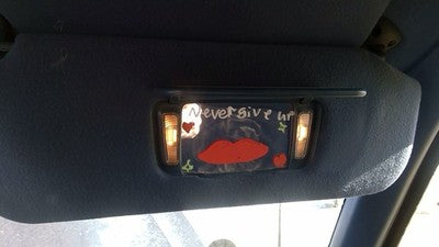 1995 Ford Explorer Passenger Right Sun Visor Oem Blue