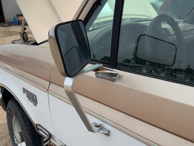 1980-1997 Ford F250 Driver Left Manual Side Mirror Door Mounted Oem E5Tz17696B