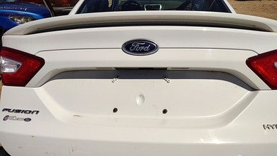 13-16 Fusion License Plate Trim Surround Panel Oem Tail Trunk Finish White Yz