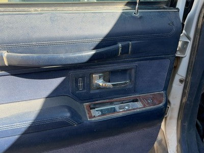 94 Lincoln Town Car Driver Left Rear Door Trim Panel With Switches Back Blue Dp
