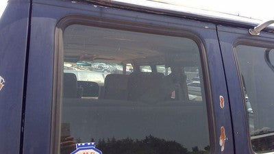 75-91 E150 Van Econoline Driver Left Back Window Barn Door Stationary Rear Glass