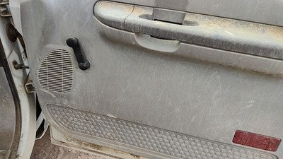 99-01 F250 Super Duty Passenger Right Front Door Trim Panel With Switches Gray