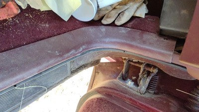 1998 Buick Lesabre Passenger Right Lower Kick Trim Panel Oem Red