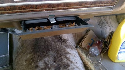 1985 Olds 88 Ash Tray Assembly Oem Slide Out Dash Tan