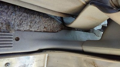 1985 Mercury Grand Marquis Driver Left Front Lower Sill Step Kick Trim Gray Oem